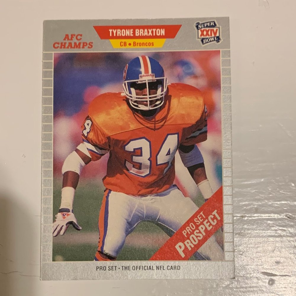 Tyrone Braxton 1989 Pro Set #543 Football Card